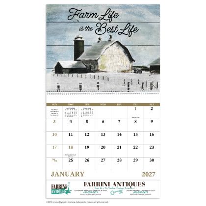 Custom Country Days - Spiral Calendar view
