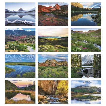 Custom Rocky Mountains - Stapled Calendar - Month view