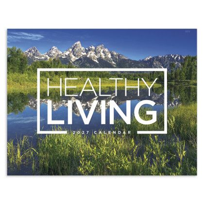 Custom Healthy Living - Window Calendar - Front view