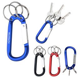 Custom 8 mm Carabiner With Triple Split Ring - Group