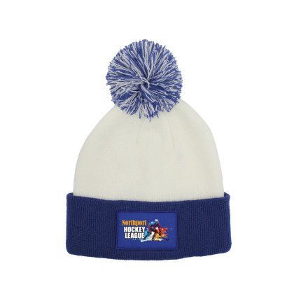 Custom Color Pop Beanie, Full Color Digital - Blue 