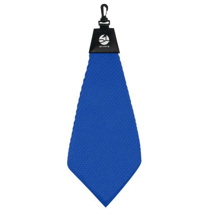 Custom Grip Dry Waffle Golf Towel - Royal Blue 