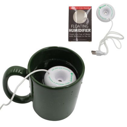 Custom Travel Floating Humidifier - White Lifestyle View Custom Travel Floating Humidifier - White Lifestyle View