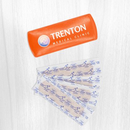 Custom Medi-Fey Pocket Bandage Pouch - Orange In Use 