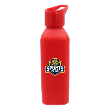 Custom 24 oz. Classic Edge Bottle with Carry Cap, Full Color Digital - Red