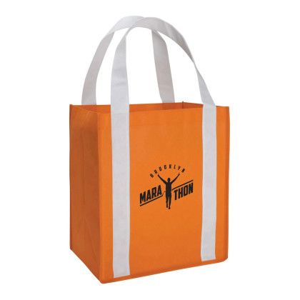 Custom Grande Tote - Orange/white