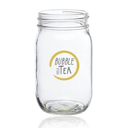 Custom 16 oz Mason Jars Drinking Glass - Clear