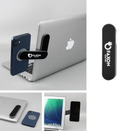 Custom Laptop Swivel Phone Mount - Metallic Black 