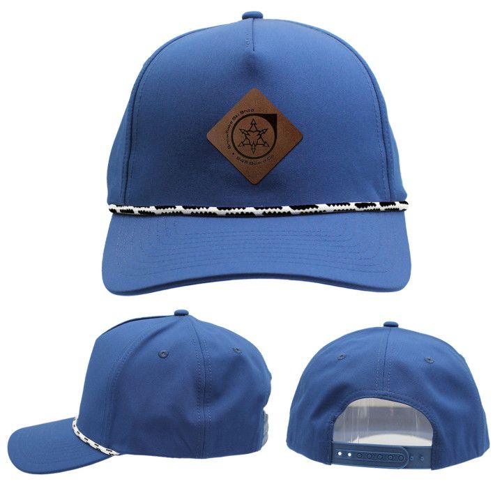 Custom Performance Rope Hat Leather Engraved