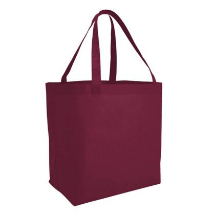 Custom Big Value Tote - Burgundy Custom Big Value Tote - Burgundy