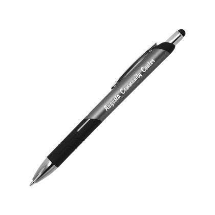 Custom Tap Recycled Pen/Stylus - Gray 