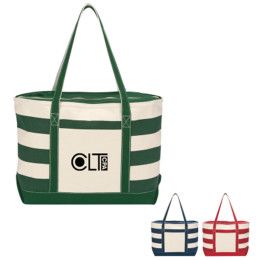 Custom 18 oz. Cotton Canvas Nautical Tote Bag - All Colors 