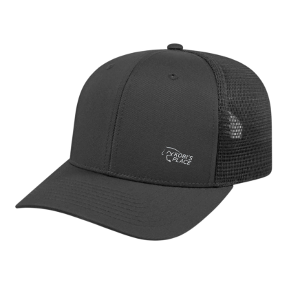 Custom Cap America Premium Trucker Mesh Back Cap - Black