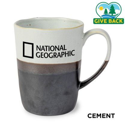 Custom ACE Rustic 3-Tone Porcelain Mug - Cement gray