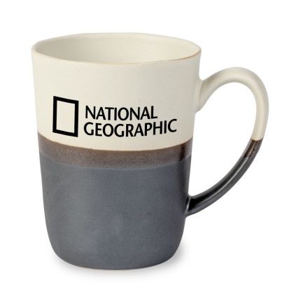 Custom ACE Rustic 3-Tone Porcelain Mug - Stone