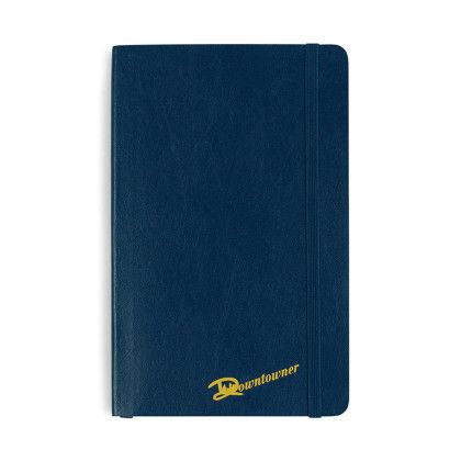 Custom Moleskine Soft Cover Ruled Large Notebook - Sapphire Blue Custom Moleskine Soft Cover Ruled Large Notebook - Sapphire Blue