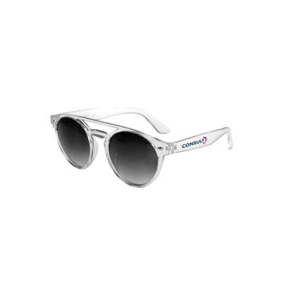 Custom Cosmic Stellar Round Sunglasses - Clear 