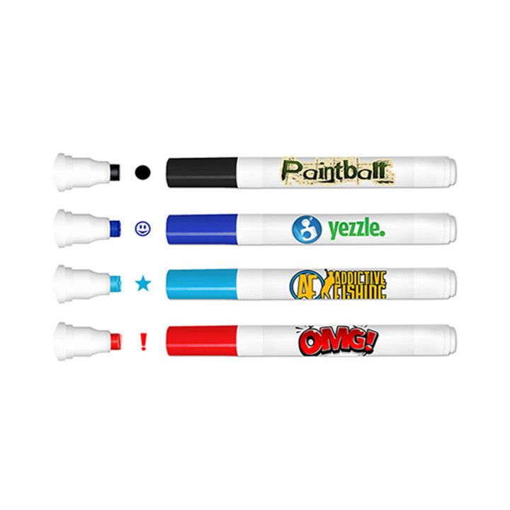 Custom Stamperoos Washable Ink Markers w/ Decal