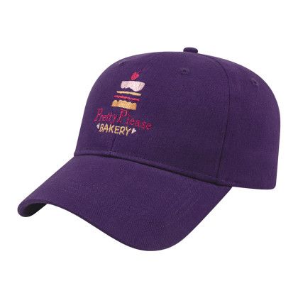 Custom Cap America Lightweight Structured Low Profile Cap - Purple