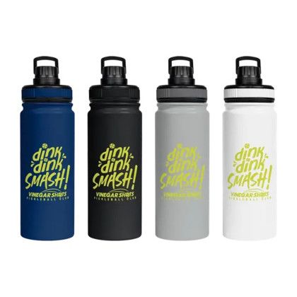 Custom Basecamp Mt Kenya 25 oz SS Water Bottle with Pop up Lid - All Colors Custom Basecamp Mt Kenya 25 oz SS Water Bottle with Pop up Lid - All Colors