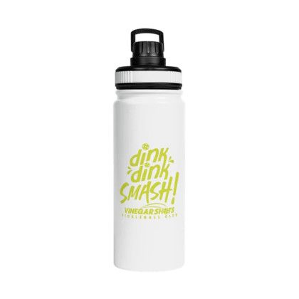 Custom Basecamp Mt Kenya 25 oz SS Water Bottle with Pop up Lid - White Custom Basecamp Mt Kenya 25 oz SS Water Bottle with Pop up Lid - White