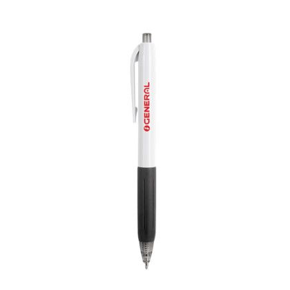 Custom Turbo Recycled Ballpoint with RTPR Grip - White 