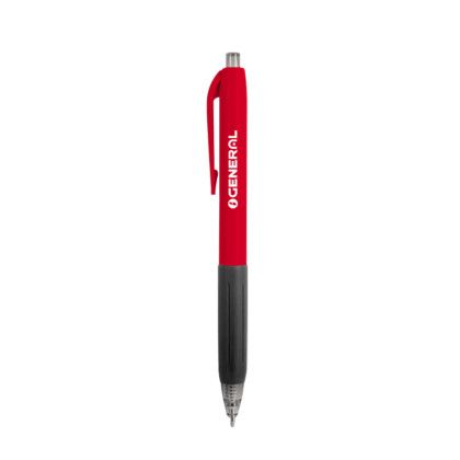 Custom Turbo Recycled Ballpoint with RTPR Grip - Red