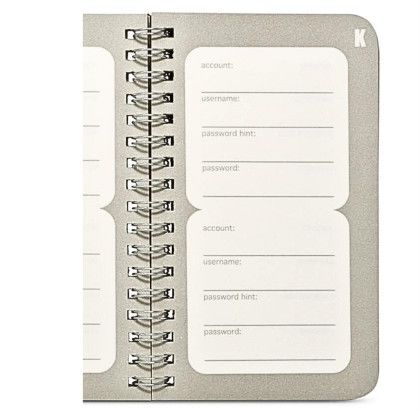Custom Eco Password Pad Notebook - Close up