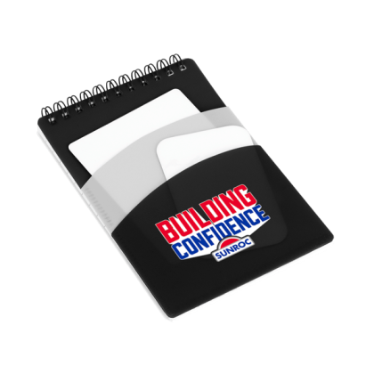 Custom Arch Recycled Cover Notebook with FSC Inner Pages - Gray With Black