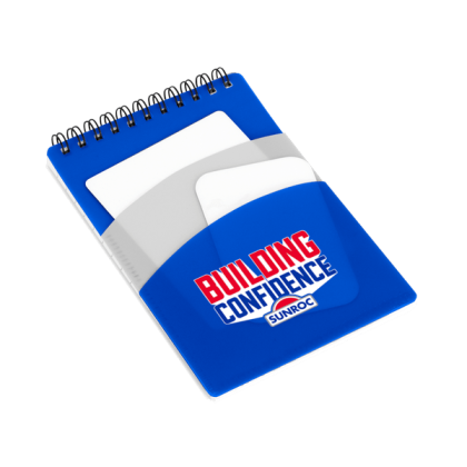 Custom Arch Recycled Cover Notebook with FSC Inner Pages - Gray With Blue 