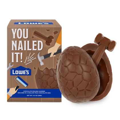 Custom Milk Chocolate Hollow Egg - Hammer 