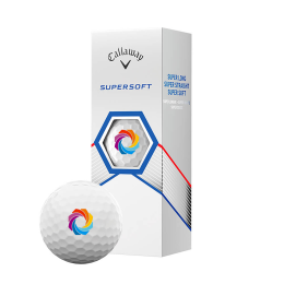 Custom Callaway Supersoft Golf Ball Sleeve - White 