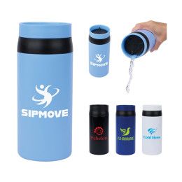 Custom Leo 12 oz.. Double Wall Steel, Vacuum 360° Tumbler - All Colors 