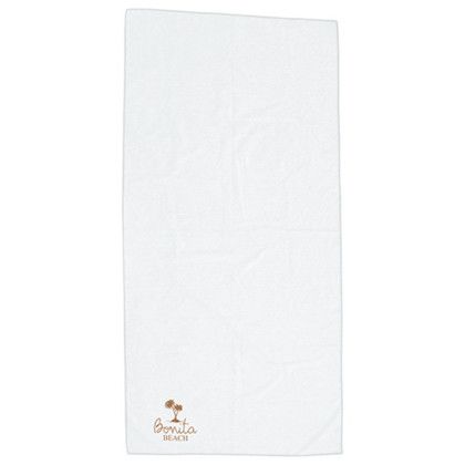 Custom Boardwalk 30" x 60" Microfiber Beach Blanket/Towel- 1-Color - White Custom Boardwalk 30" x 60" Microfiber Beach Blanket/Towel- 1-Color - White