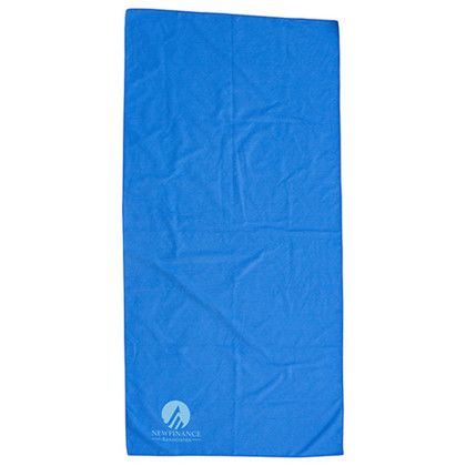 Custom Boardwalk 30" x 60" Microfiber Beach Blanket/Towel- 1-Color - Blue Custom Boardwalk 30" x 60" Microfiber Beach Blanket/Towel- 1-Color - Blue