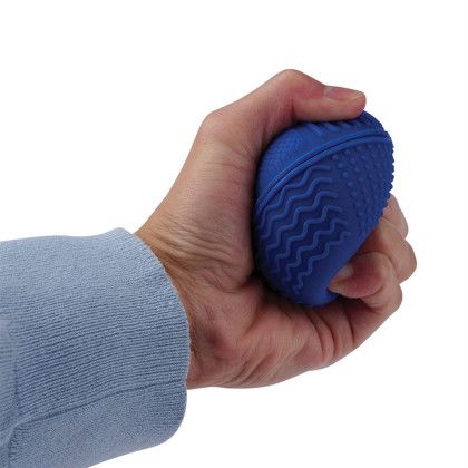 Custom Dodo Silicone Tactile Fidget Stress Ball - Blue Lifestyle View 