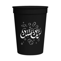 Custom 12 oz Stadium Cup - Black 