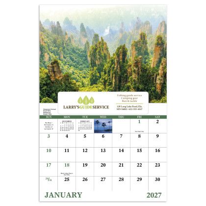 Custom Glorious Getaways - Window Calendar - Calendar view