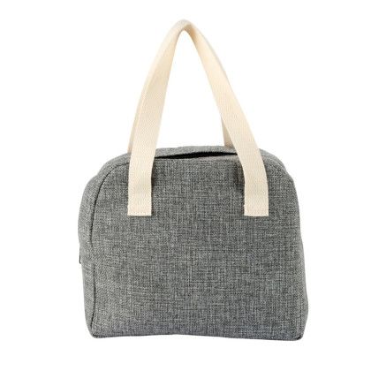 Custom Nika 6-Can Lunch Cooler - Gray Back View Custom Nika 6-Can Lunch Cooler - Gray Back View