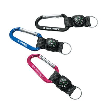 Custom Busbee Carabiner with Compass - All Colors 