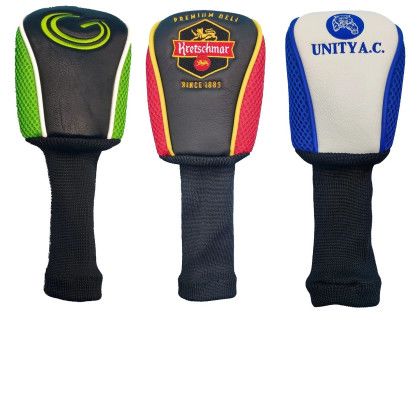 Custom Longneck Mesh Embroidered Hybrid Head Cover - Group Custom Longneck Mesh Embroidered Hybrid Head Cover - Group