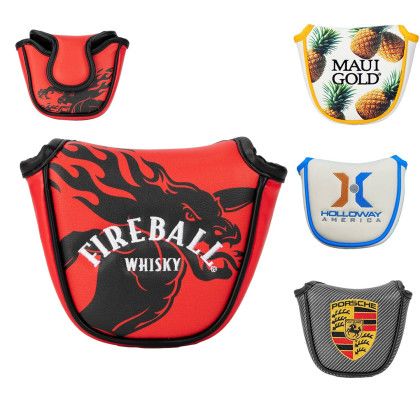 Custom Dual Decoration Mallet Putter Head Cover - All color