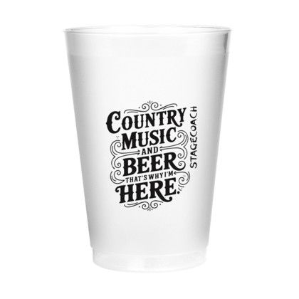 Custom 12 oz Frost Flex Stadium Cup - Frosted Clear Custom 12 oz Frost Flex Stadium Cup - Frosted Clear