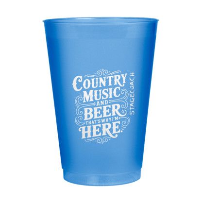 Custom 12 oz Frost Flex Stadium Cup - Blue Custom 12 oz Frost Flex Stadium Cup - Blue