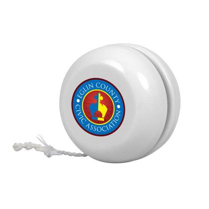 Personalized Classic Yo-Yos in Bulk - White