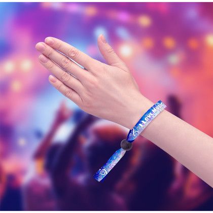 Custom 1/2" Festival Adjustable Wristband Custom 1/2" Festival Adjustable Wristband