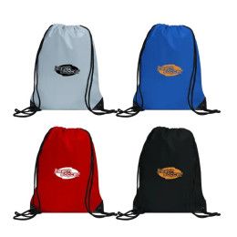 Custom Centauri Recycled Black Trim Drawstring Bag - All Colors 