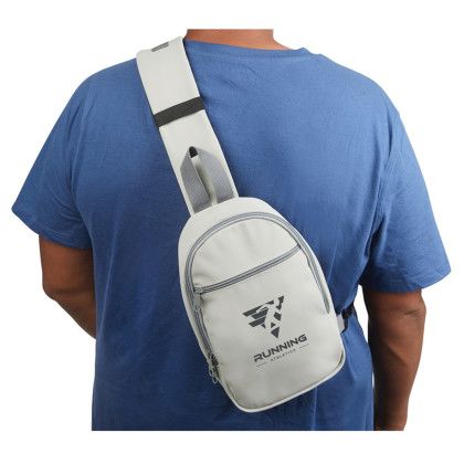 Custom Ronin Crossbody Bag - Gray Lifestyle View 