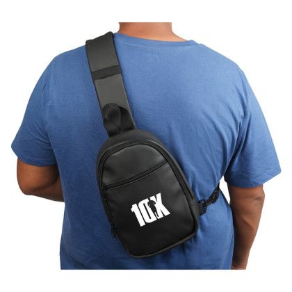 Custom Ronin Crossbody Bag - Black Lifestyle View 