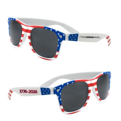 America 250 USA Patriotic Miami Sunglasses
